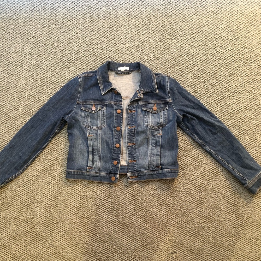 Eileen Fisher Cropped Jean Jacket